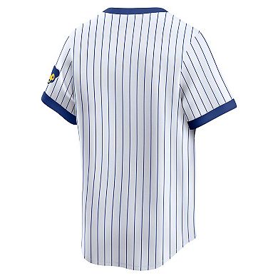 Men's Nike White Chicago Cubs Throwback Cooperstown Collection Limited Jersey
