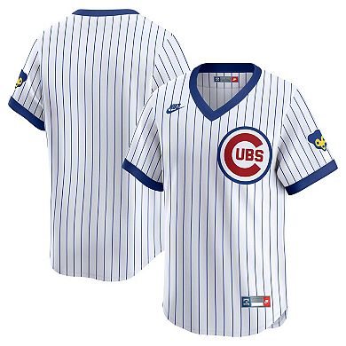 Men's Nike White Chicago Cubs Throwback Cooperstown Collection Limited Jersey