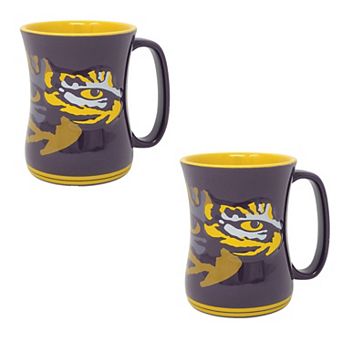 LSU Tigers 16oz. Sculpted Barista Mug Two-Pack