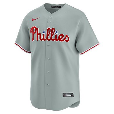 Men's Nike Bryce Harper Gray Philadelphia Phillies Road Limited Player Jersey