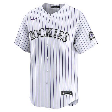 Men's Nike White Colorado Rockies Home Limited Jersey