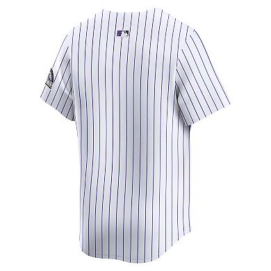 Men's Nike White Colorado Rockies Home Limited Jersey
