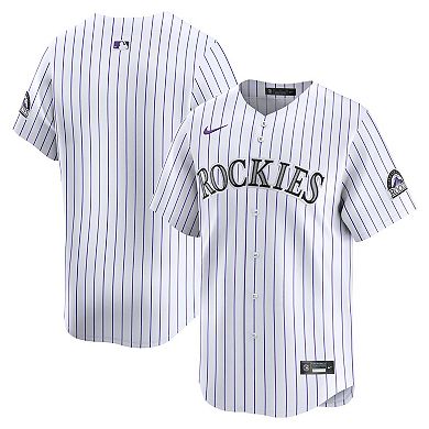 Men's Nike White Colorado Rockies Home Limited Jersey