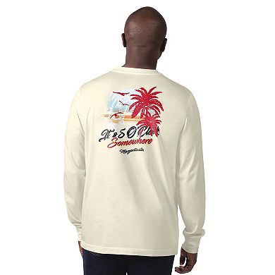 Men's Margaritaville Cream San Francisco 49ers It's Five O'Clock Somewhere Long Sleeve T-Shirt