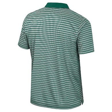 Men's Colosseum Green Michigan State Spartans Striped Polo