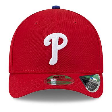 Men's New Era Red Philadelphia Phillies Player Replica 9FORTY Adjustable Hat