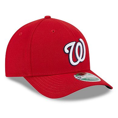 Men's New Era Red Washington Nationals Player Replica 9FORTY Adjustable Hat