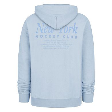 Men's '47 Light Blue New York Rangers Foundation Pullover Hoodie