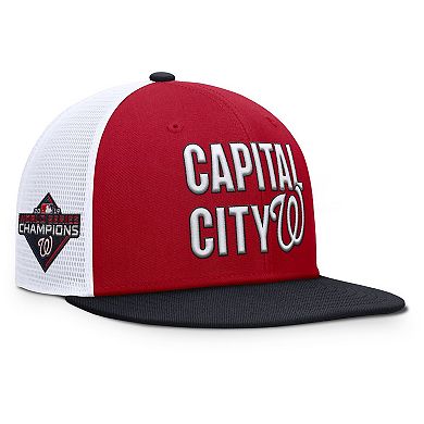 Men's Nike Red Washington Nationals Pro Trucker Snapback Hat