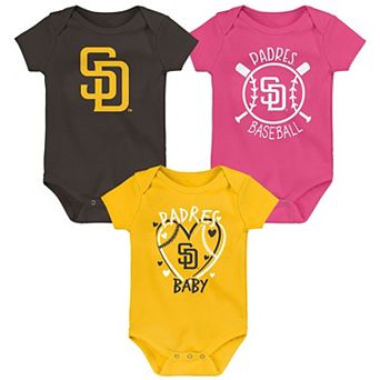 Infant San Diego Padres Slide Home Three-Pack Bodysuit Set