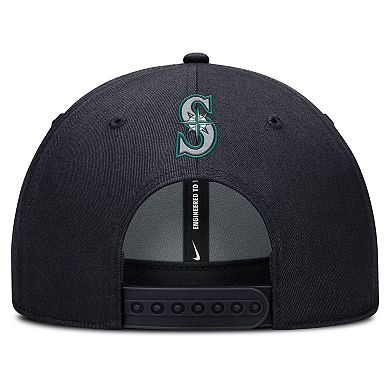 Men's Nike Navy Seattle Mariners Rise Gaberdine Adjustable Hat