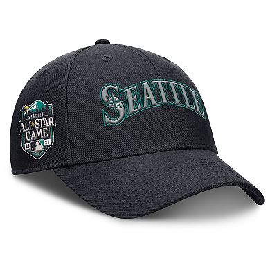 Men's Nike Navy Seattle Mariners Rise Gaberdine Adjustable Hat