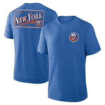 Men's Fanatics Heather Royal New York Islanders Fan Lanes Tri-Blend T-Shirt