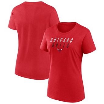 Women's Fanatics Red Chicago Bulls T-Shirt