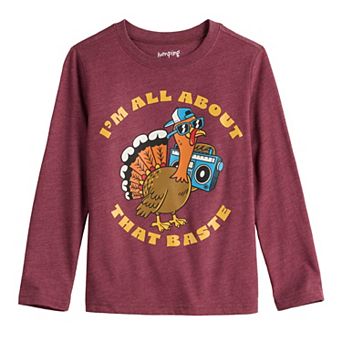 Boys 4-12 Jumping Beans® Long Sleeve Holiday Graphic Tee