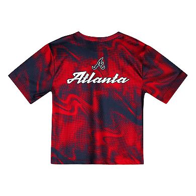 Preschool Red Atlanta Braves Hitter Infielder 2-Piece Set