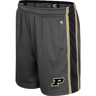 Youth Colosseum Charcoal Purdue Boilermakers Ripple Shorts