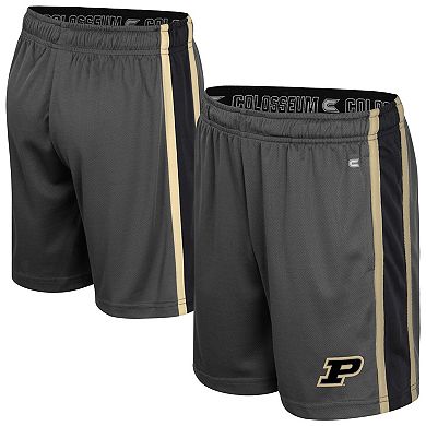 Youth Colosseum Charcoal Purdue Boilermakers Ripple Shorts