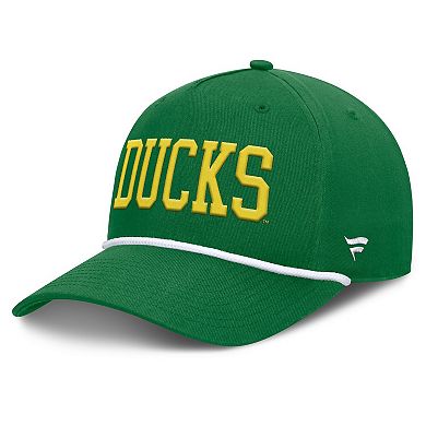 Men's Fanatics Green Oregon Ducks Foul Ball Rope Adjustable Hat