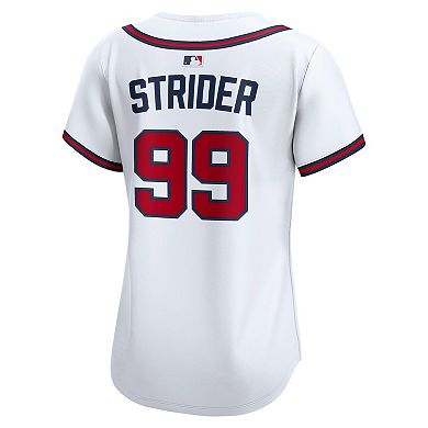 Women's Nike Spencer Strider White Atlanta Braves Home Limited Player Jersey