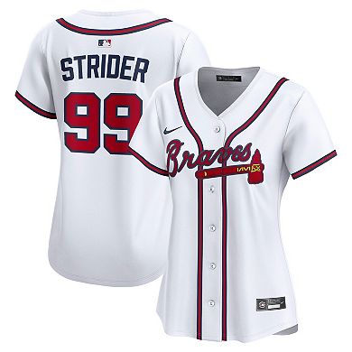 Women's Nike Spencer Strider White Atlanta Braves Home Limited Player Jersey