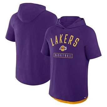 Men's Fanatics Purple Los Angeles Lakers Pass Legend Hooded T-Shirt