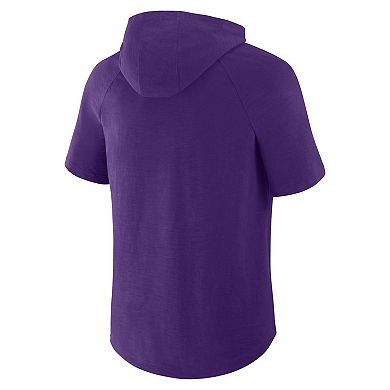 Men's Fanatics Purple Los Angeles Lakers Pass Legend Hooded T-Shirt