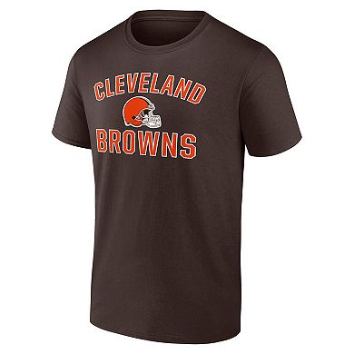 Men's Fanatics Brown Cleveland Browns Victory Arch T-Shirt