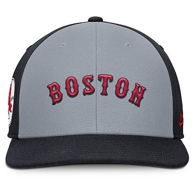 Men's Nike Gray/Navy Boston Red Sox Pro Performance Snapback Hat