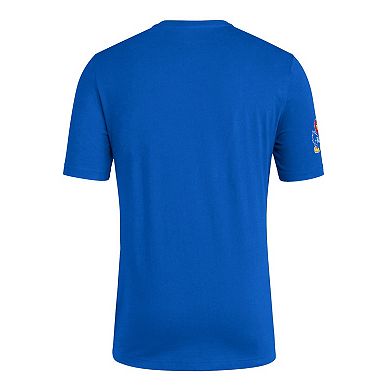 Men's adidas Royal Kansas Jayhawks Fresh Wordmark T-Shirt