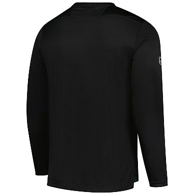 Men's Fanatics Black Minnesota Wild Authentic Pro Tech Long Sleeve T-Shirt