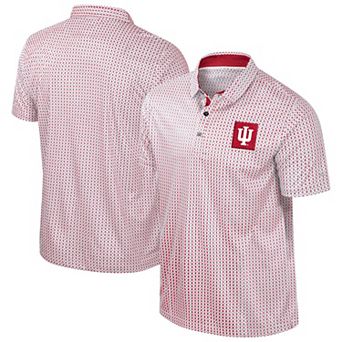 Men's Colosseum Crimson Indiana Hoosiers Big & Tall Marty Rival Polo