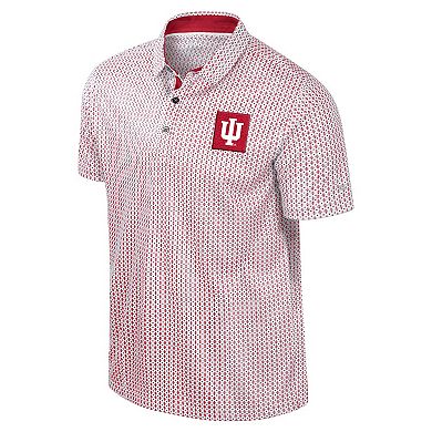 Men's Colosseum Crimson Indiana Hoosiers Big & Tall Marty Rival Polo
