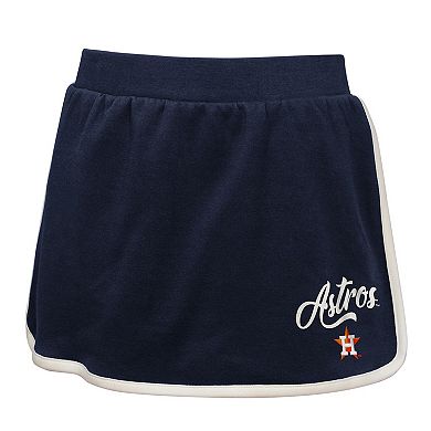 Girls Youth Navy Houston Astros Base Trainer Johnny Polo and Skort Set