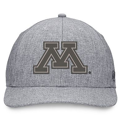Men's Top of the World Gray Minnesota Golden Gophers Top Grit Flex Hat