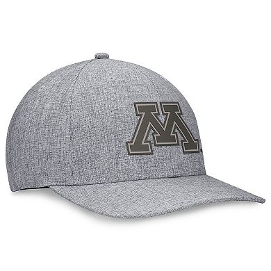 Men's Top of the World Gray Minnesota Golden Gophers Top Grit Flex Hat