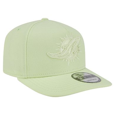 Men's New Era Light Green Miami Dolphins Color Pack 9FIFTY Snapback Hat