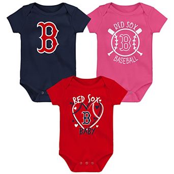 Infant Boston Red Sox Slide Home Three-Pack Bodysuit Set
