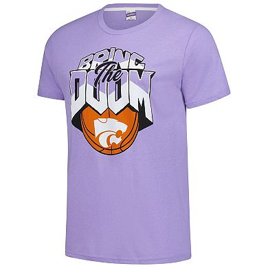 Unisex Charlie Hustle Lavender Kansas State Wildcats Bring the Doom Tri-Blend T-Shirt
