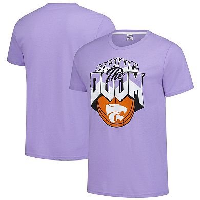 Unisex Charlie Hustle Lavender Kansas State Wildcats Bring the Doom Tri-Blend T-Shirt