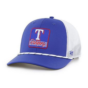 Men's '47 Royal/White Texas Rangers Scratch Adjustable Trucker Hat