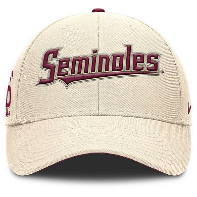 Men's Nike Natural Florida State Seminoles Primetime Rise Adjustable Hat