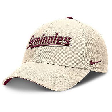 Men's Nike Natural Florida State Seminoles Primetime Rise Adjustable Hat