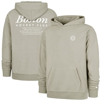 Men's '47 Gray Boston Bruins Foundation Pullover Hoodie