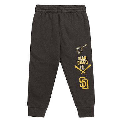 Toddler Gold/Brown San Diego Padres Wind Up Pullover Hoodie and Sweatpants Set