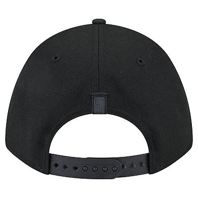 Men's New Era Black Miami Heat Game Day Flag A-Frame 9FORTY Adjustable Hat