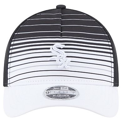 Men's New Era Black Chicago White Sox Gradient 9FORTY M-Crown Adjustable Hat