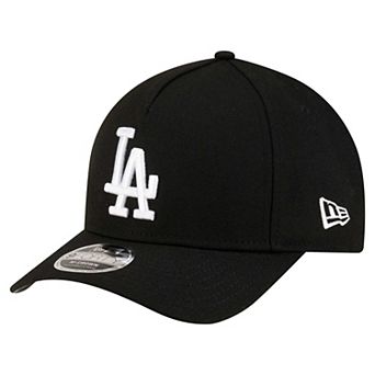 Men's New Era Black Los Angeles Dodgers Player Replica 9FORTY Adjustable Hat