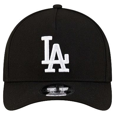 Men's New Era Black Los Angeles Dodgers Player Replica 9FORTY Adjustable Hat