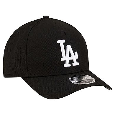 Men's New Era Black Los Angeles Dodgers Player Replica 9FORTY Adjustable Hat